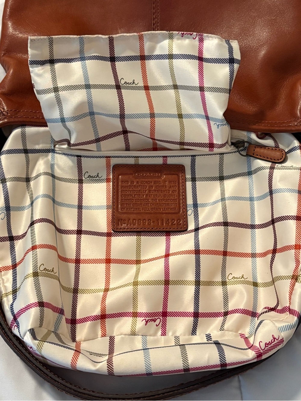 Coach EUC Y2K 2008 Bleecker Duffle 11422 in Cognac/Whiskey - Picture 8 of 11